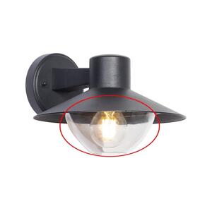 Náhradní sklo k nástěnnému svítidlu, lustru a lampě VEERLE E27 čirá