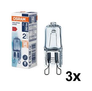 Osram SADA 3x Žárovka do trouby HALOPIN G9/25W/230V 2700K - Osram