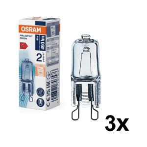 Osram SADA 3x Žárovka do trouby HALOPIN G9/40W/230V 2700K - Osram