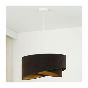 Brilagi LED Lustr na lanku LYRA 1xE27/15W/230V tmavě hnědá/zlatá
