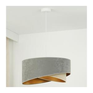 Brilagi LED Lustr na lanku LYRA 1xE27/15W/230V šedá/béžová/zlatá