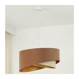Brilagi LED Lustr na lanku LYRA 1xE27/15W/230V hnědá/krémová/zlatá