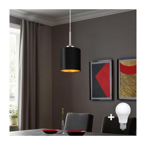 Eglo Eglo - LED Lustr na lanku TUNJA 1xE27/60W/230V černá