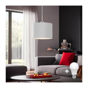 Eglo Eglo - LED Lustr na lanku TUNJA 1xE27/60W/230V bílá