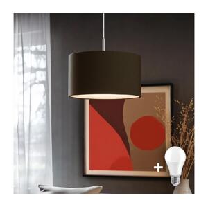 Eglo Eglo - LED Lustr na lanku TUNJA 1xE27/60W/230V hnědá