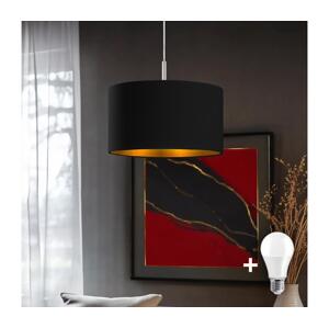 Eglo Eglo - LED Lustr na lanku TUNJA 1xE27/60W/230V černá