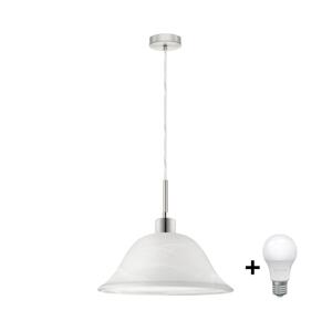 Eglo LED Lustr na lanku 1xE27/60W/230V bílá