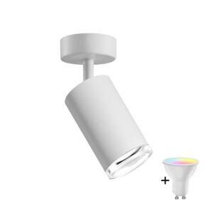 LED RGBW Stmívatelné koupelnové bodové svítidlo TURYN 1xGU10/6,5W/230V IP44 bílá