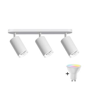 LED RGBW Stmívatelné koupelnové bodové svítidlo TURYN 3xGU10/6,5W/230V IP44 bílá