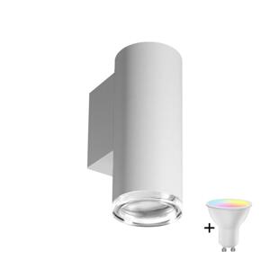 LED RGBW Stmívatelné koupelnové nástěnné svítidlo TURYN 1xGU10/6,5W/230V IP44 bí