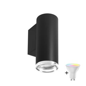LED RGBW Stmívatelné koupelnové nástěnné svítidlo TURYN 1xGU10/6,5W/230V IP44 č