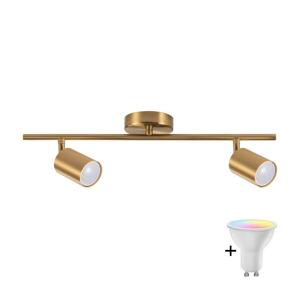 LED RGBW Stmívatelné bodové svítidlo GOLDI 2xGU10/6,5W/230V zlatá