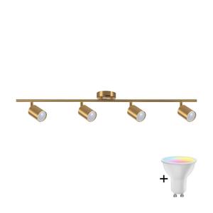 LED RGBW Stmívatelné bodové svítidlo GOLDI 4xGU10/6,5W/230V zlatá