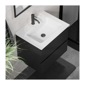 BATH DELUXE Koupelnová skříňka s umyvadlem CONOR 61 cm černá/bílá BT0097+BT0127