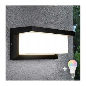 LED RGBW Stm. venkovní nástěnné svítidlo NEELY 1xE27/9W/230V IP54 černá