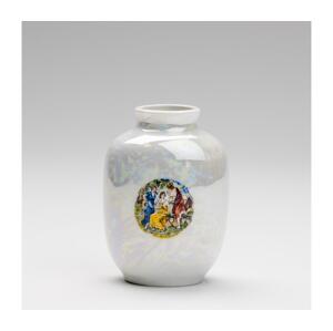 Porcelánová váza 12,5x9 cm perleťová bílá gracie