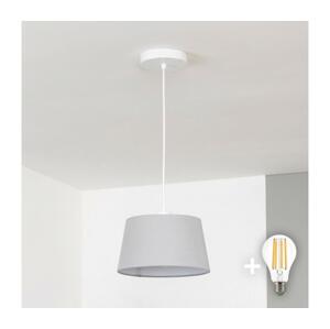 Brilagi - LED Lustr na lanku CERIA 1xE27/40W/230V pr. 25 cm šedá EG300171+EG781033