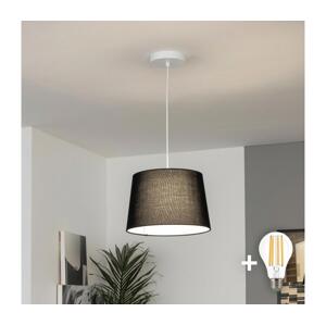 Brilagi - LED Lustr na lanku CERIA 1xE27/40W/230V pr. 30 cm černá EG300171+EG781038