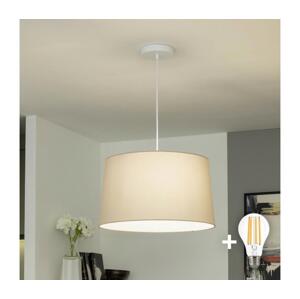 Brilagi - LED Lustr na lanku CERIA 1xE27/40W/230V pr. 45 cm béžová EG300171+EG781043