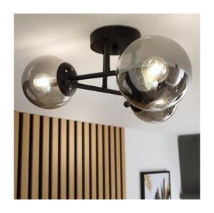 Brilagi - Přisazený lustr MALIVA 3xE14/15W/230V černá/kouřová LM-3.220/CZARNY/GREY