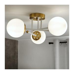 Brilagi - Přisazený lustr MALIVA 3xE14/15W/230V zlatá/bílá LM-3.220/BIAŁY/ZŁOTY