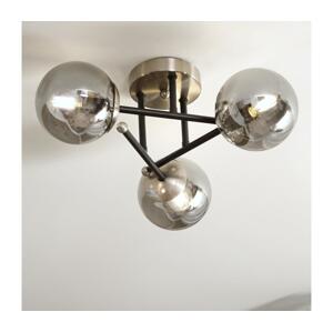 Brilagi - Přisazený lustr MALIVA 3xE14/15W/230V matný chrom/kouřová LM-3.220/SATYNA/NIKIEL