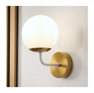 Brilagi - Nástěnná lampa MALIVA 1xE14/15W/230V zlatá/bílá KM-1.220/BIAŁY/ZŁOTY