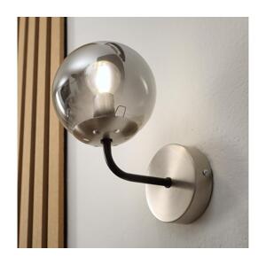 Brilagi - Nástěnná lampa MALIVA 1xE14/15W/230V matný chrom/kouřová KM-1.220/SATYNA/NIKIEL