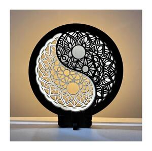 Li-Go 23607/O - LED Stmívatelná stolní dekorace LED/12W/230V 20x22 cm ořech 23607/O