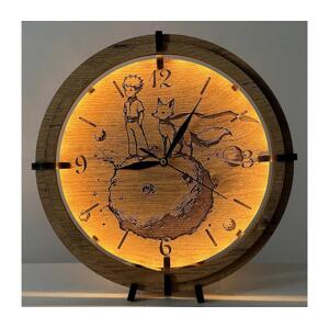 Li-Go 23712/DUB/BAT2 - LED Stmívatelné hodiny se senzorem LED/1xAA pr. 32 cm dub 23712/DUB/BAT2