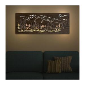 Li-Go 23524/DUB2 - LED Stmívatelná nástěnná dekorace LED/24W/230V 130x50 cm dub 23524/DUB2