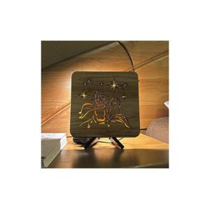 Li-Go 5788/DUB2 - LED Stolní dekorace LED/12W/230V 19x19 cm dub/Malý princ 5788/DUB2