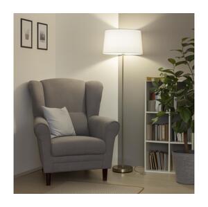 Brilagi - LED Stojací lampa CERIA 1xE27/40W/230V pr. 45 cm bílá/matný chrom EG300183+EG781041