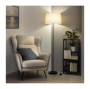 Brilagi - LED Stojací lampa CERIA 1xE27/40W/230V pr. 45 cm béžová/černá EG300181+EG781043