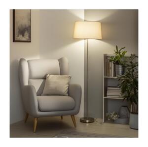 Brilagi - LED Stojací lampa CERIA 1xE27/40W/230V pr. 45 cm béžová/matný chrom EG300183+EG781043