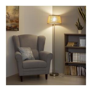 Brilagi - LED Stojací lampa CERIA 1xE27/40W/230V pr. 35 cm béžová/matný chrom EG300183+EG781083