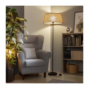 Brilagi - LED Stojací lampa CERIA 1xE27/40W/230V pr. 50 cm béžová/černá EG300181+EG781084