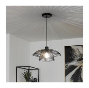 Brilagi - LED Lustr na lanku CERIA WIRE 1xE27/40W/230V pr. 38 cm černá EG300169+EG300159+EG300162