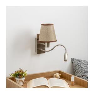 Brilagi Brilagi - LED Nástěnná lampa NUBILA 1xE27/25W/230V + LED/3W chrom/hnědá