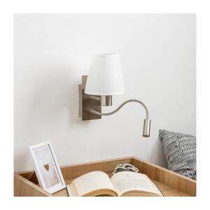 Brilagi - LED Nástěnná lampa NUBILA 1xE27/25W/230V + LED/3W chrom/bílá BG1556+BG1573