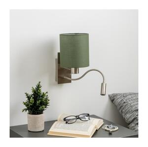 Brilagi - LED Nástěnná lampa NUBILA 1xE27/25W/230V + LED/3W chrom/zelená BG1556+BG1576