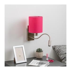 Brilagi Brilagi - LED Nástěnná lampa NUBILA 1xE27/25W/230V + LED/3W chrom/růžová
