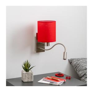 Brilagi Brilagi - LED Nástěnná lampa NUBILA 1xE27/25W/230V + LED/3W chrom/červená