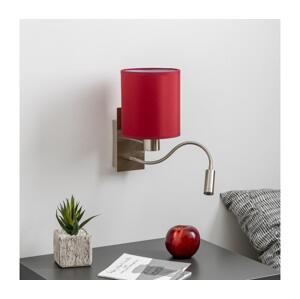 Brilagi Brilagi-LED Nástěnná lampa NUBILA 1xE27/25W/230V+LED/3W chrom/pompej.červená