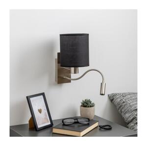 Brilagi Brilagi - LED Nástěnná lampa NUBILA 1xE27/25W/230V + LED/3W chrom/černá