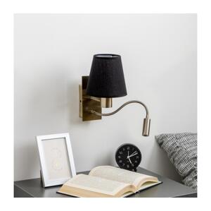 Brilagi Brilagi - LED Nástěnná lampa NUBILA 1xE27/25W/230V + LED/3W mosaz/černá