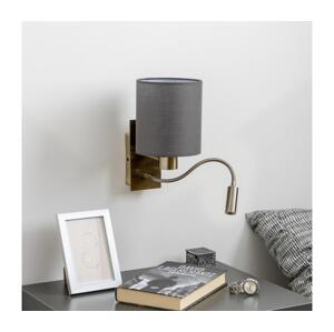Brilagi Brilagi - LED Nástěnná lampa NUBILA 1xE27/25W/230V + LED/3W mosaz/antracit
