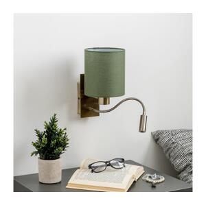 Brilagi - LED Nástěnná lampa NUBILA 1xE27/25W/230V + LED/3W mosaz/zelená BG1557+BG1576