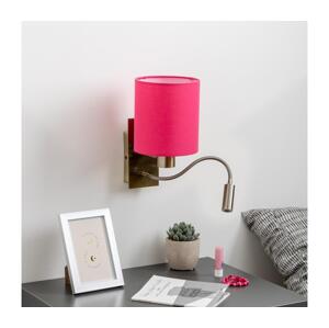 Brilagi Brilagi - LED Nástěnná lampa NUBILA 1xE27/25W/230V + LED/3W mosaz/růžová
