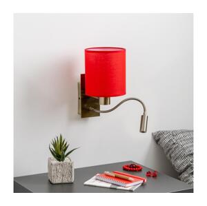 Brilagi Brilagi - LED Nástěnná lampa NUBILA 1xE27/25W/230V + LED/3W mosaz/červená